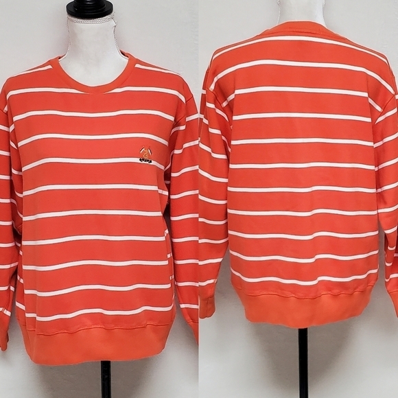 VINTAGE OG Polo Classic Ralph Lauren Cross Flags Logo Spell Out Sweatshirt - Picture 1 of 12